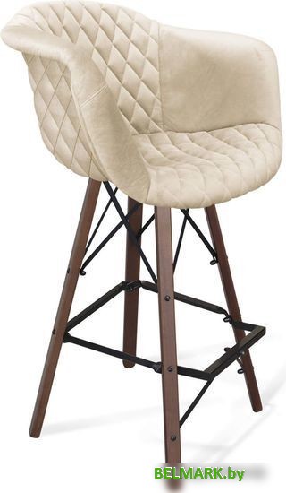 Стул Sheffilton SHT-ST31-С4/S80 (кремовый/темный орех/черный) - фото