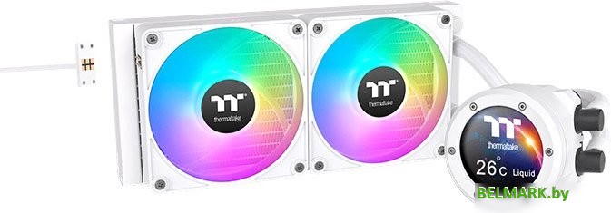 Жидкостное охлаждение для процессора Thermaltake TH240 V2 Ultra EX ARGB Snow Edition CL-W425-PL12SW-A - фото