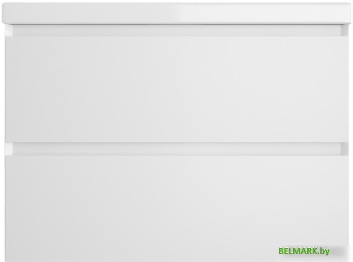 Style Line Тумба под умывальник Манхэттен 75 2 ящика (подвесная, белый) - фото