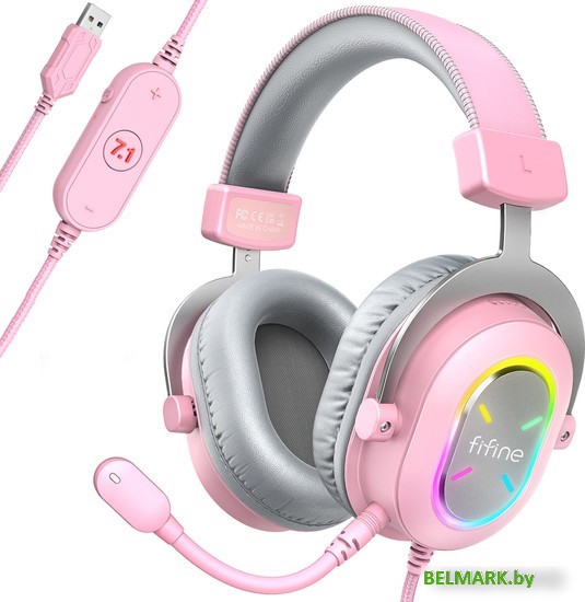 Наушники FIFINE H6X (розовый) - фото