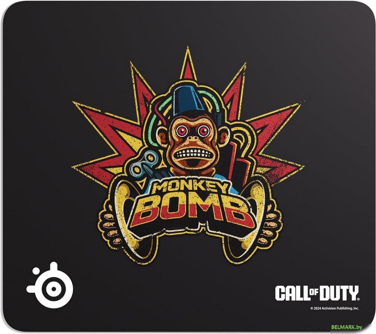 Коврик для мыши SteelSeries QcK L x Call of Duty: Monkey Bomb Edition - фото