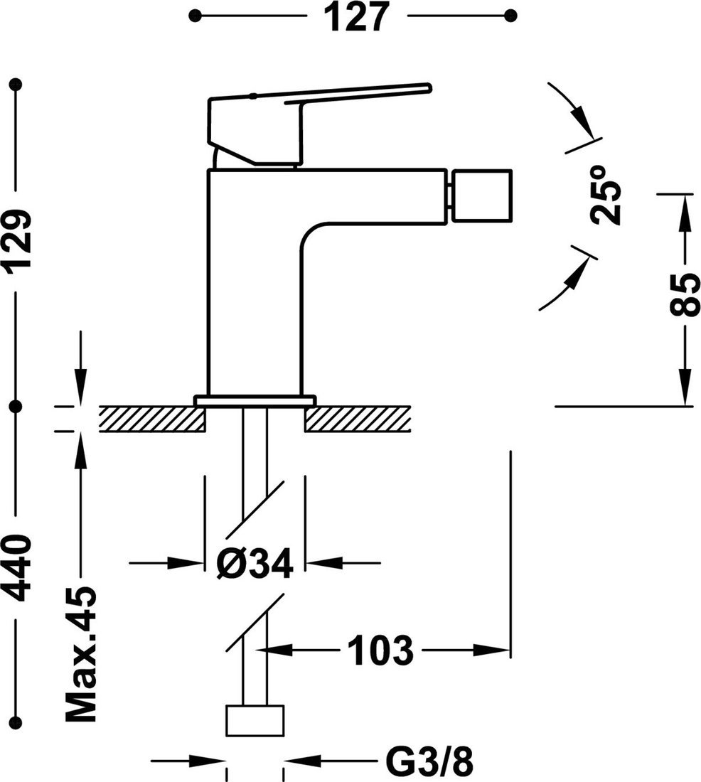 Смеситель Tres Project 21112001OR - фото2