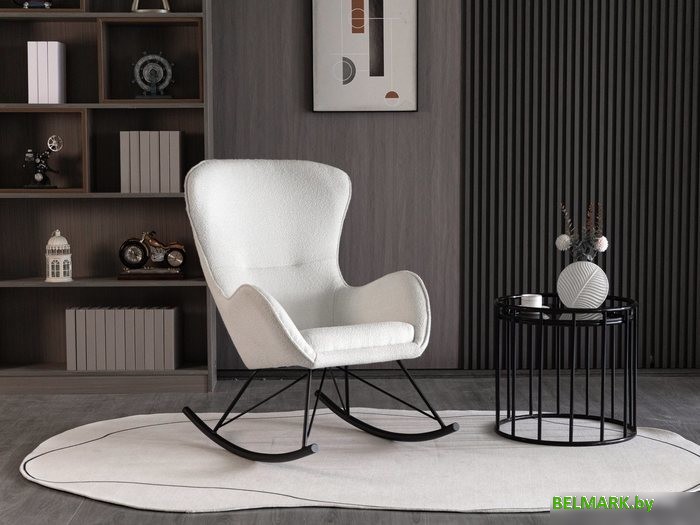 Кресло-качалка Halmar Liberto (белый) - фото2