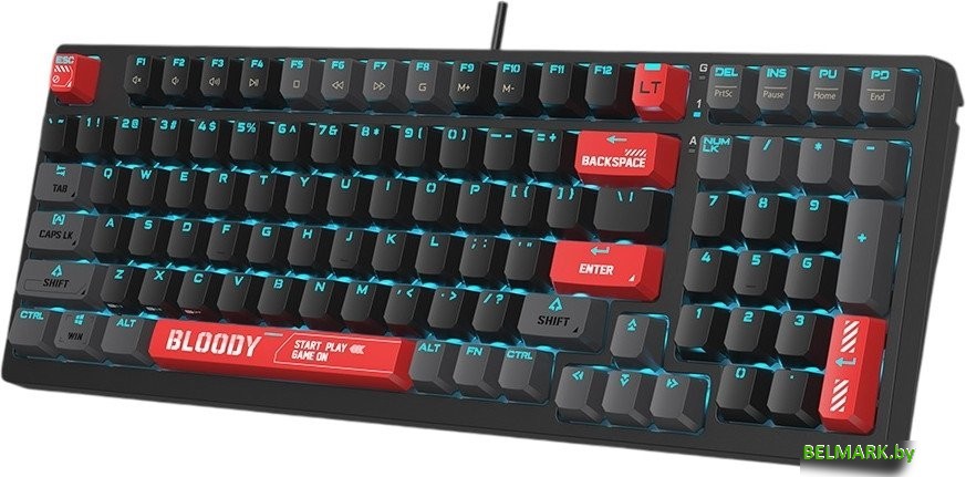 Клавиатура A4Tech Bloody AT98 (черный/красный) - фото2