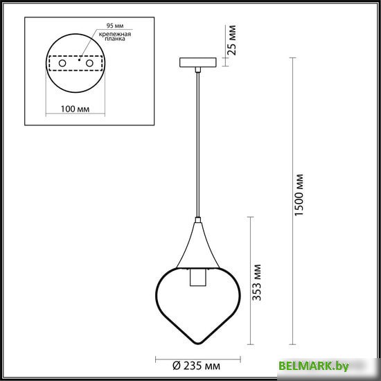 Подвесная люстра Odeon Light Kesta 4950/1 - фото2