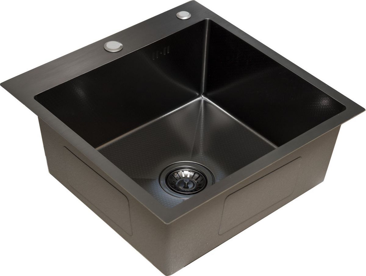 Кухонная мойка Blantek FS-5050HN Honeycomb Nano black ECO (+501F40-B) - фото2