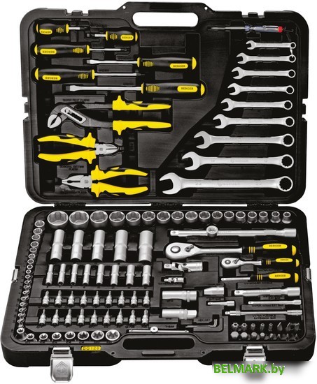 Универсальный набор инструментов Berger BG128-1214 (128 предметов) - фото
