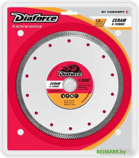 Отрезной диск алмазный Diaforce Ceram X-Turbo 514200X - фото
