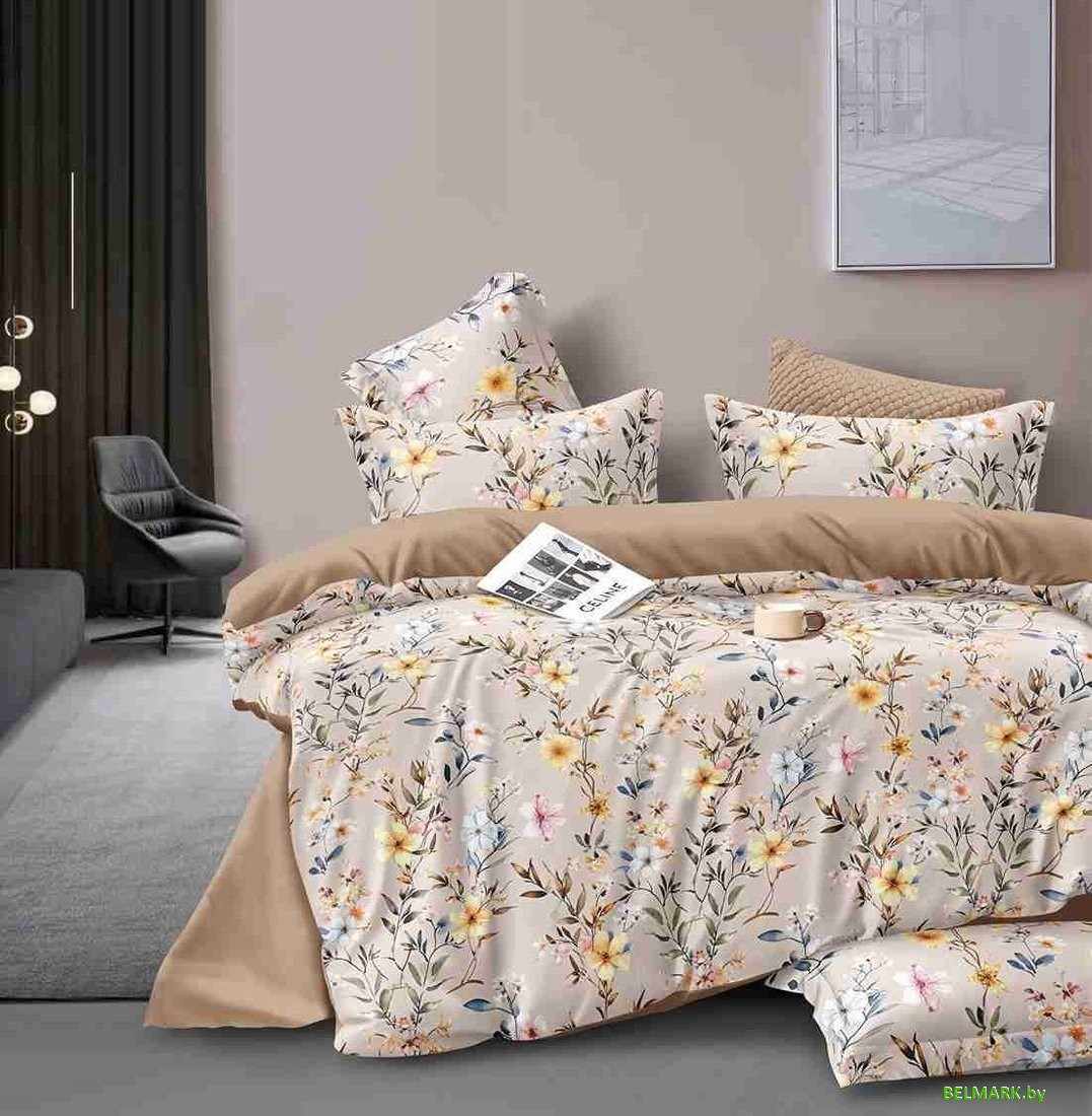 Постельное белье Реноме 2сп Темно-синяя коллекция New St-2482 (сатин) - фото