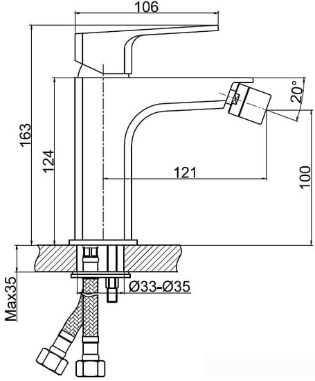 Смеситель Cersanit Wisla 63058 - фото2