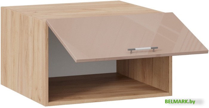 Шкаф навесной Трия Весна 1В6ГП (дуб крафт золотой/кофе с молоком) - фото2