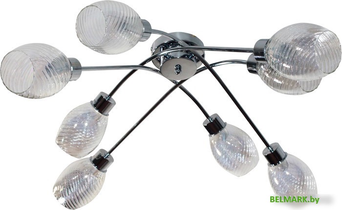 Люстра средней высоты Элетех 21267-3/8 НПБ 01-8х40-110 Е14 1005404903 - фото