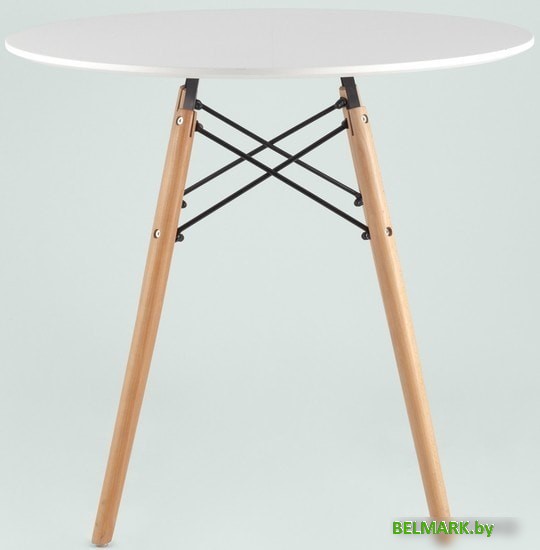 Обеденный стол Stool Group Eames DSW D80 (белый) - фото2