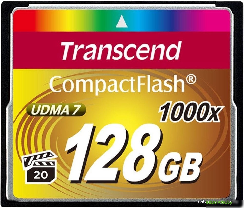 Карта памяти Transcend 1000x CompactFlash Ultimate 128GB (TS128GCF1000) - фото