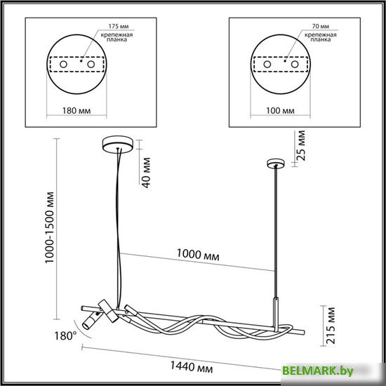 Подвесная люстра Odeon Light Corda 4397/30L - фото2