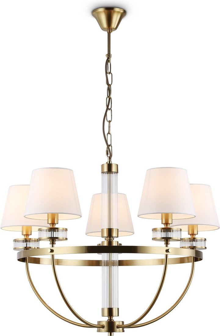 Подвесная люстра Ambrella LH71251/5 BS/WH (латунь/белый) - фото2