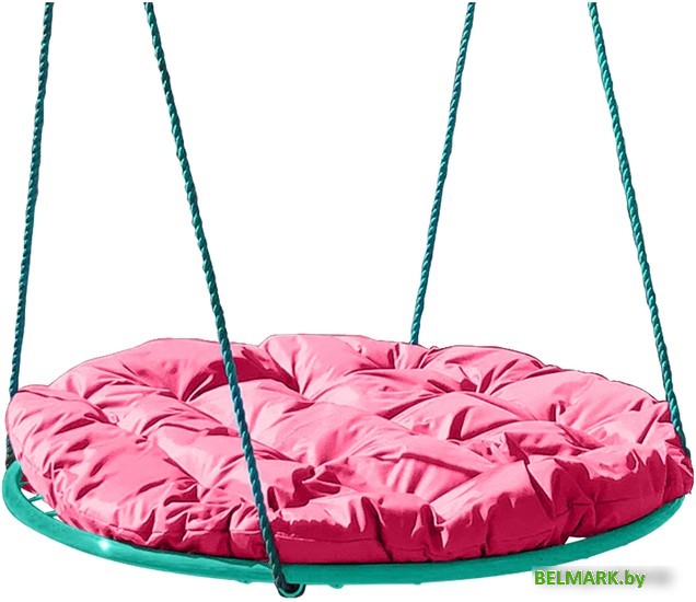 Подвесные качели M-Group Гнездо 0.8м 17029908 (розовая подушка) - фото