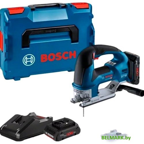 Электролобзик Bosch GST 18V-155 BC Professional 06015B1002 (с 2-мя АКБ, кейс) - фото