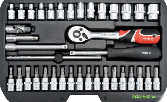 Набор торцевых головок и бит Yato YT-14471 38 предметов - фото