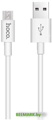 Кабель Hoco X23 microUSB (белый) - фото