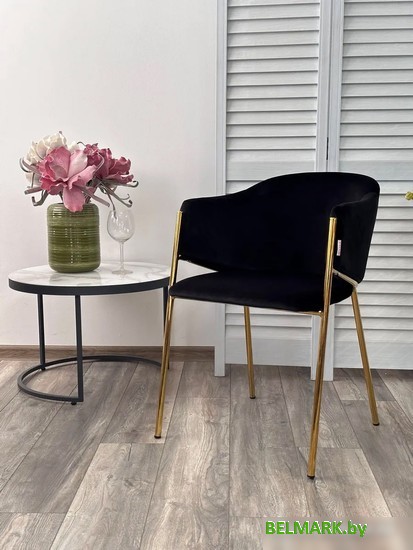 Стул M-City Dill 629M05377 (Momo-47 черный/золотой) - фото2