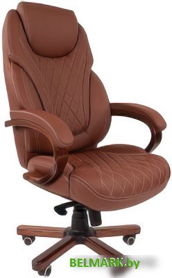 Кресло CHAIRMAN 406 (экопремиум, коричневый) - фото