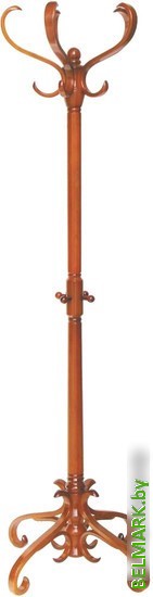 Вешалка для одежды Мебелик В 2Н (светло-коричневый) - фото