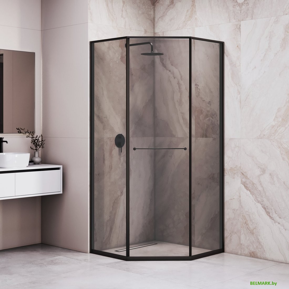 Душевой уголок RGW SV-82B R 33328200-34R (черный/тонированное стекло) - фото2