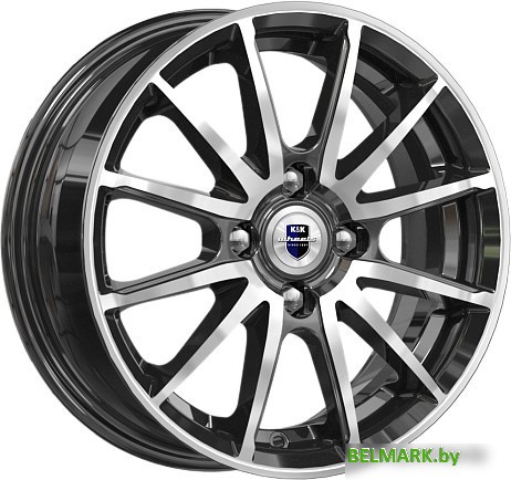 Литые диски K&K Квант (КС960) 14x5.5" 4x100мм DIA 60.1мм ET 38мм Алмаз черный - фото
