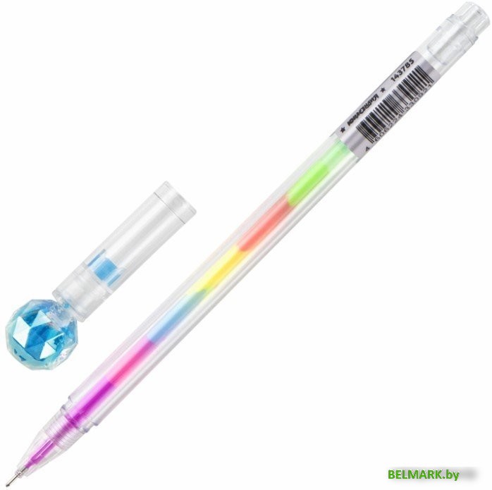 Ручка шариковая Юнландия Хрустальный шар 143785 (в ассортименте) - фото