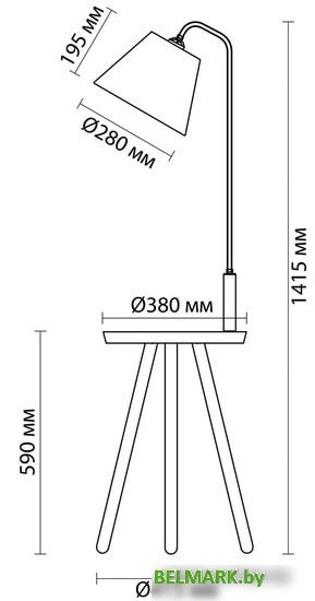 Торшер Odeon Light Kalda 4666/1F - фото2