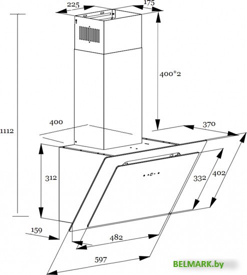 Кухонная вытяжка Schtoff Spirit RR 60 (белый) - фото2