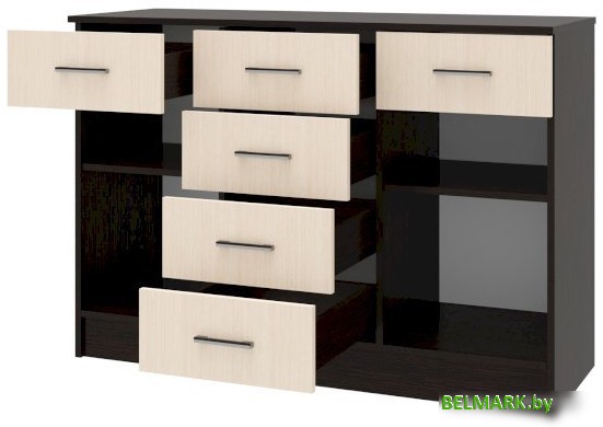Комод Памир София 1200 2Д (венге-дуб белфорт) - фото2
