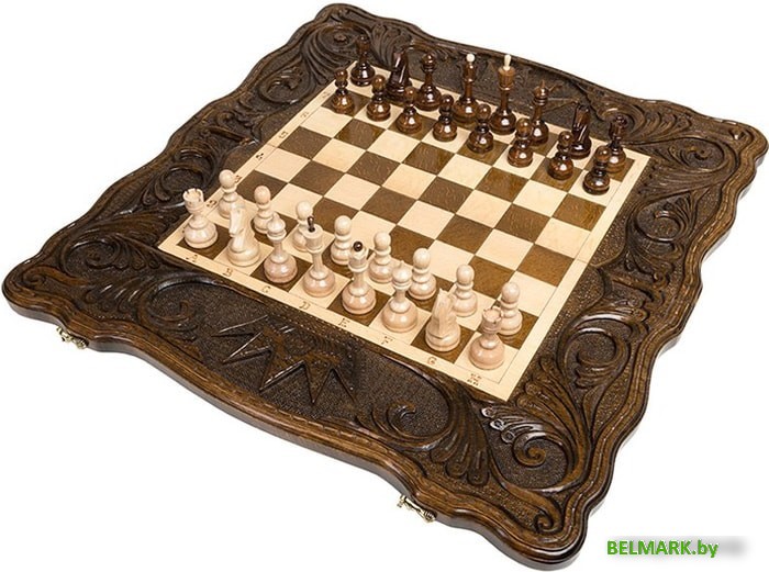 Шахматы/шашки/нарды Haleyan Корона kh120 - фото