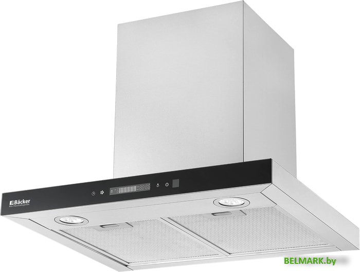 Кухонная вытяжка Backer CH60E-TGL200 SSBK Glass - фото