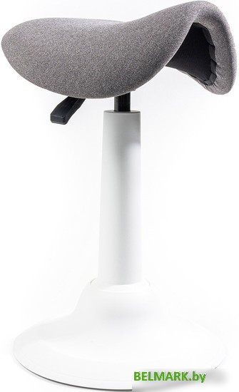 Офисный стул Chair Meister Saddle (пластик белый/ткань серая) - фото2