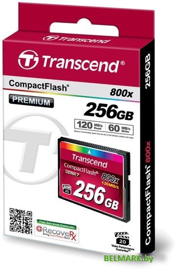 Карта памяти Transcend 800x CompactFlash Premium 256GB (TS256GCF800) - фото2