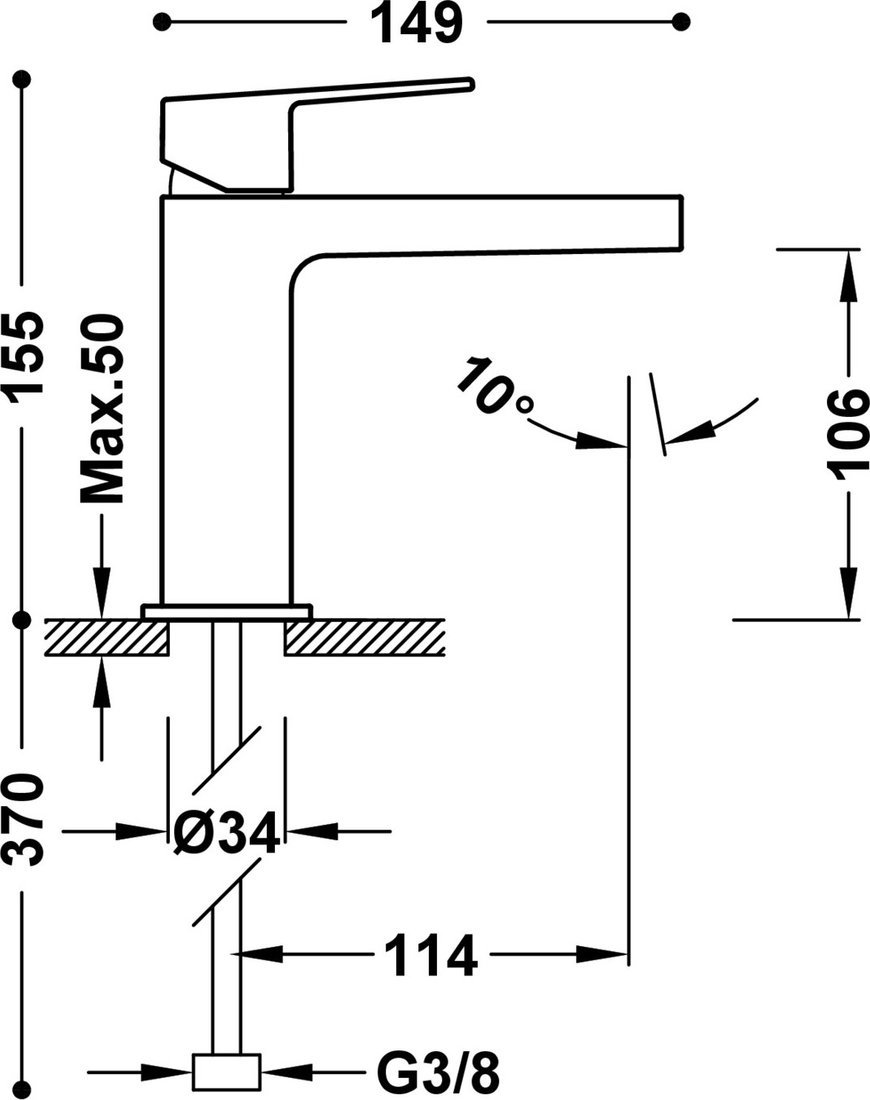 Смеситель Tres Project-Tres 21110301KM - фото2