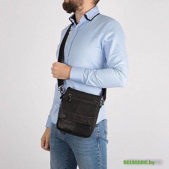 Сумка через плечо Poshete 196-1363-15-BLK (черный) - фото2