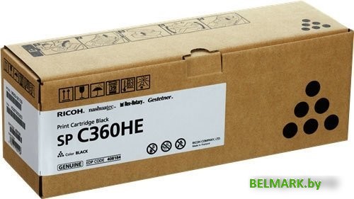 Картридж Ricoh SP C360HE 408184 (черный) - фото