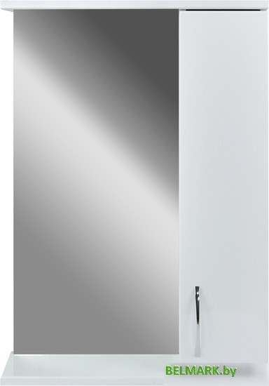 Doratiz Шкаф с зеркалом Эко 50 (правый, белый) - фото2