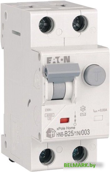 Дифференциальный автомат Eaton HNB-B251N003 1P+N 25А В 6кА 30мА АС 2М 195123 - фото