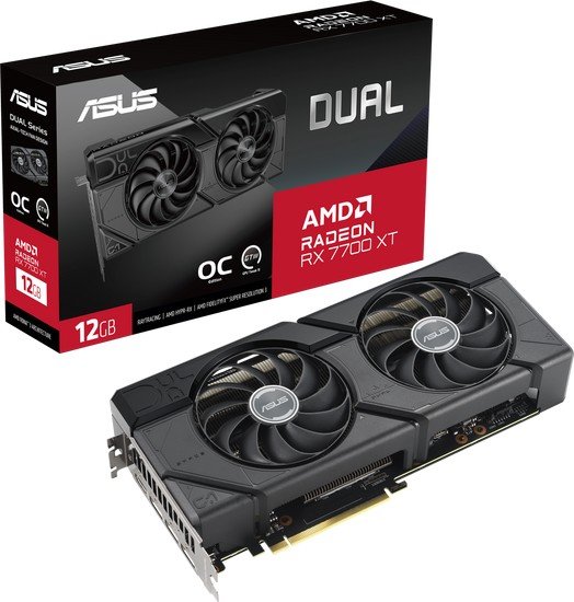 Видеокарта ASUS Dual Radeon RX 7700 XT OC Edition 12GB GDDR6 DUAL-RX7700XT-O12G - фото2