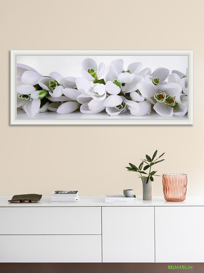 Картина Декарт Белые цветы крокусы 8Л0554 - фото2