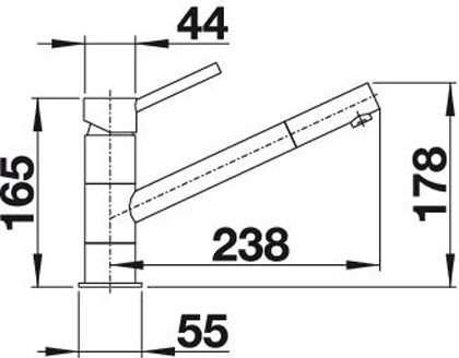 Смеситель Blanco Kano (хром) [521502] - фото2