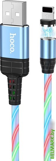 Кабель Hoco U90 Lightning (синий) - фото2