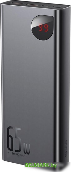 Портативное зарядное устройство Baseus Adaman Metal Digital Display PPIMDA-D01 20000mAh (черный) - фото2