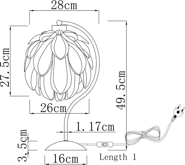 Настольная лампа Moderli Flake V11012-T - фото2
