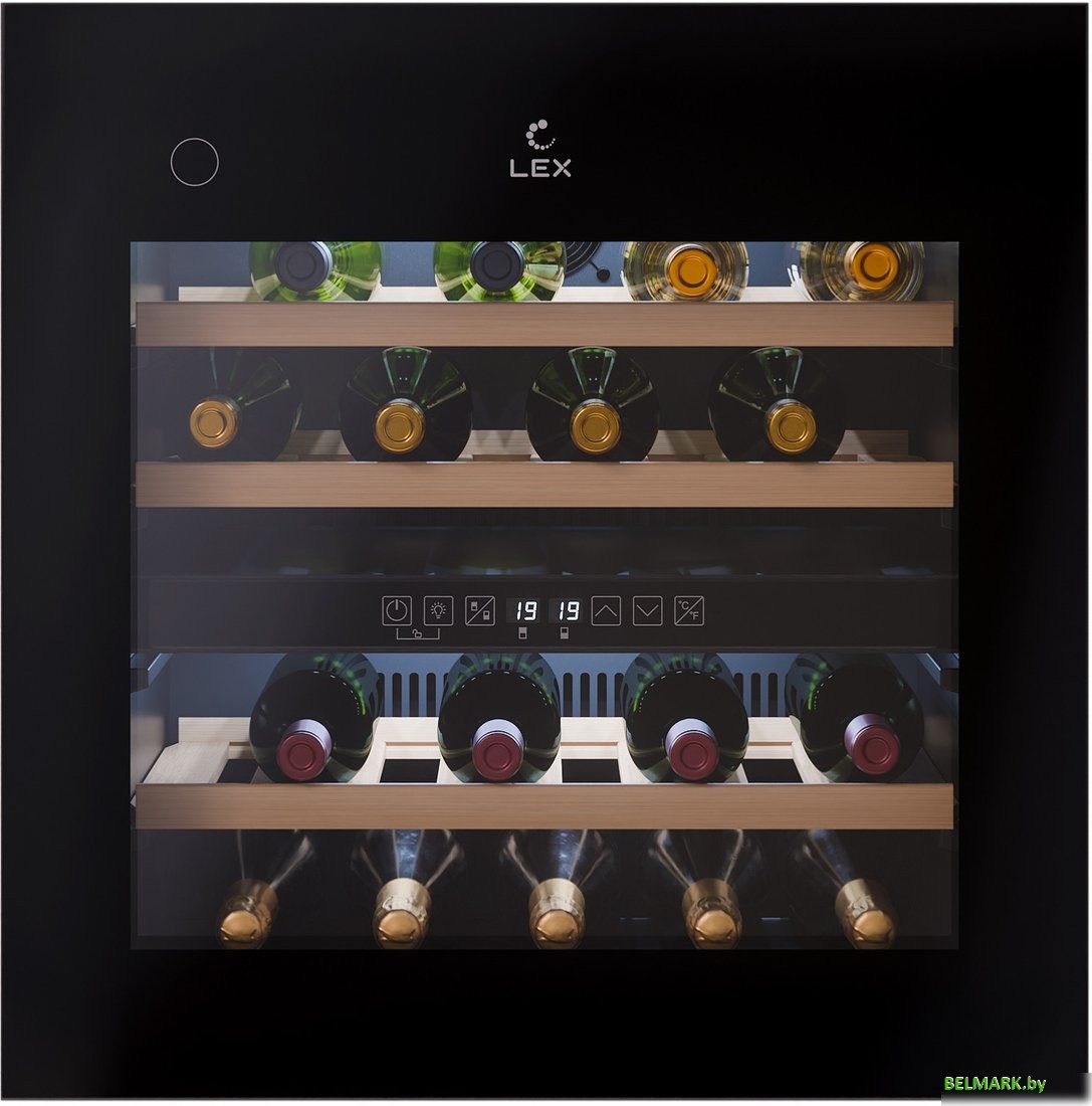 Винный шкаф LEX LWD6036BL Dual Zone PP - фото