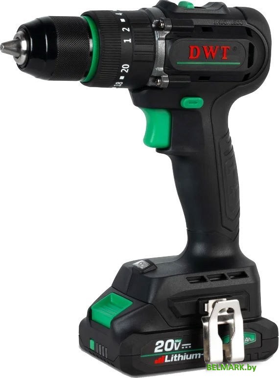 Ударная дрель-шуруповерт DWT DWT ASBP-20 DNG-2 BMC (с 2-мя АКБ, кейс) - фото